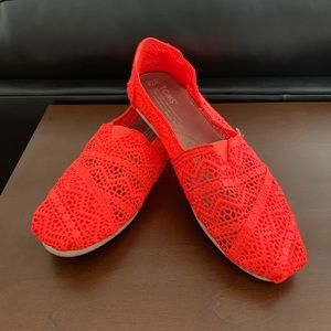 Orange Lace Toms